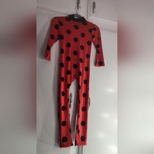 Kids Size L Red Polka Dot Jumpsuit